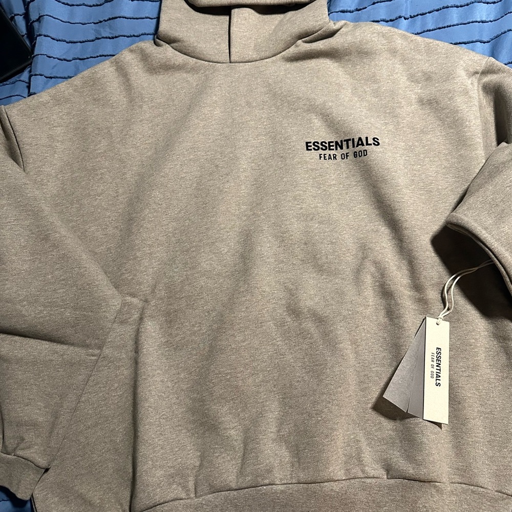 Fear of God Essentials Tan Outerwear hoodie